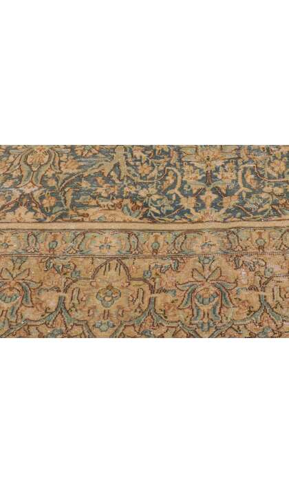 9 x 13 Antique-Worn Persian Kerman Rug 53765