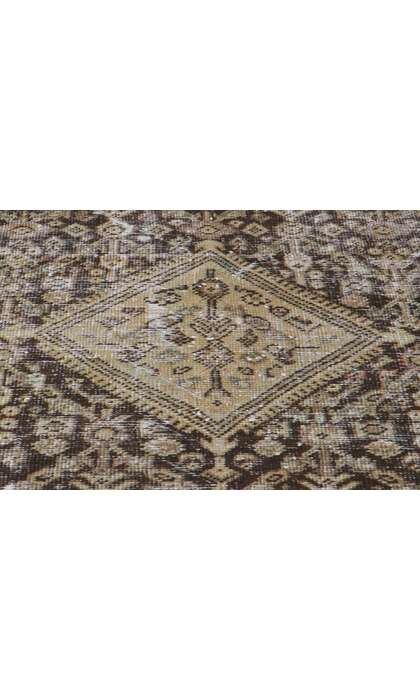 4 x 9 Antique-Worn Persian Mahal Rug 60999