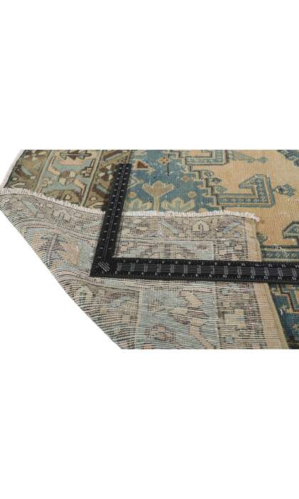 7 x 11 Vintage-Worn Persian Viss Rug 61019