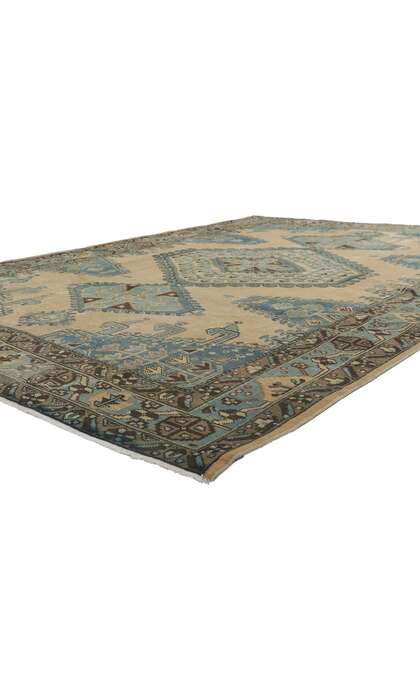 7 x 11 Vintage-Worn Persian Viss Rug 61019