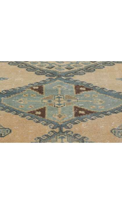 7 x 11 Vintage-Worn Persian Viss Rug 61019