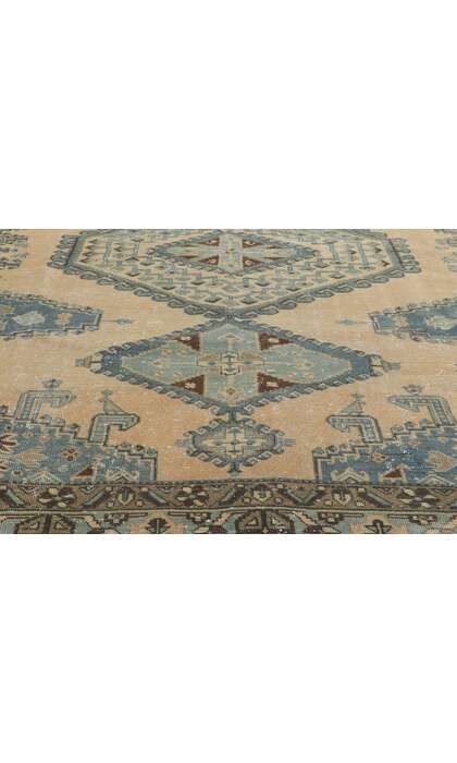 7 x 11 Vintage-Worn Persian Viss Rug 61019