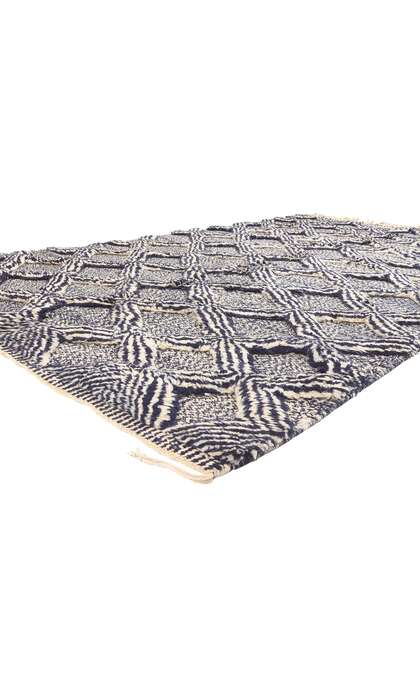6 x 10 Modern Beni Mrirt High-Low Moroccan Rug 20667