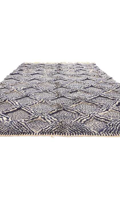 6 x 10 Modern Beni Mrirt High-Low Moroccan Rug 20667