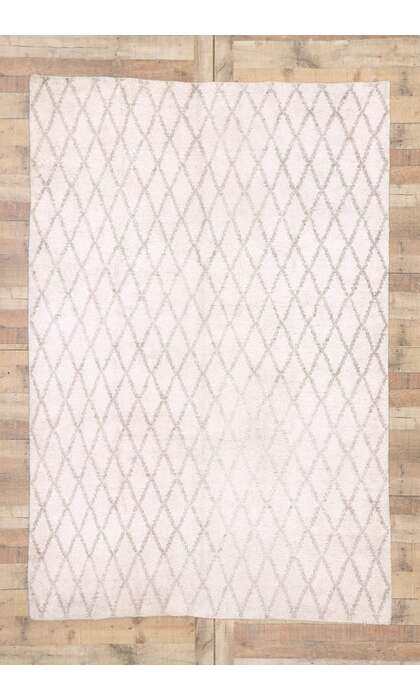 6 x 9 Neutral Moroccan Rug 77605