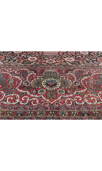 ​14 x 23 Vintage Silk Kashmir Rug 78328​