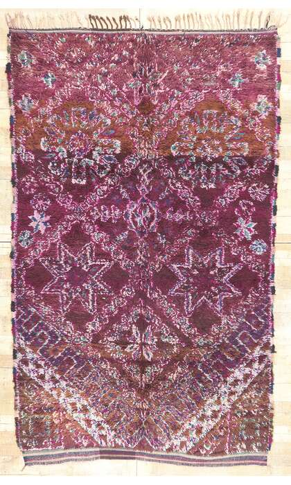6 x 10 Vintage Purple Beni MGuild Moroccan Rug 20779