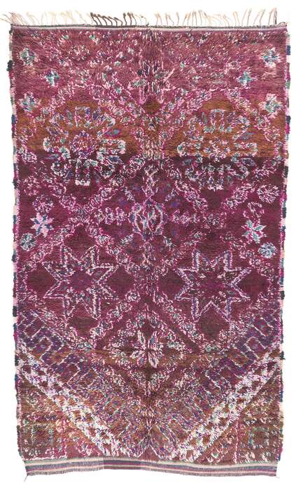 6 x 10 Vintage Purple Beni MGuild Moroccan Rug 20779