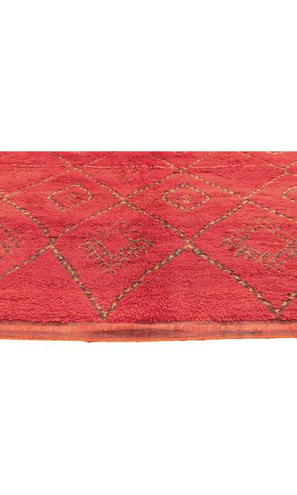 6 x 8 Vintage Red Beni MGuild Moroccan Rug 20890