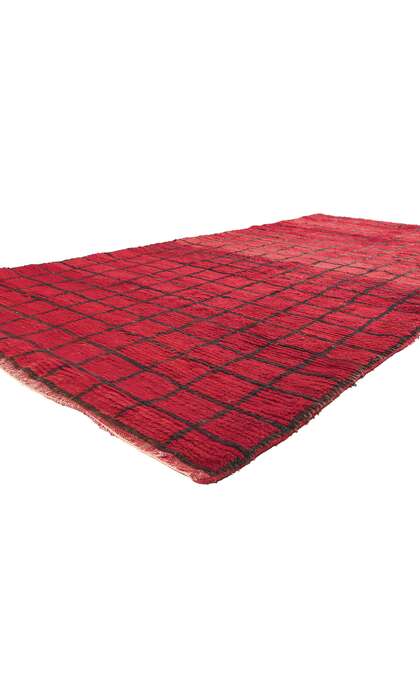 5 x 10 Reversible Red Vintage Moroccan Rug 20532