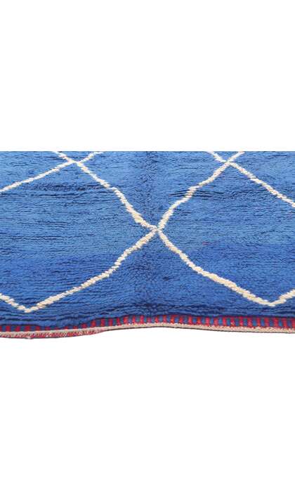5 x 7 Reversible Blue Vintage Moroccan Rug 20531