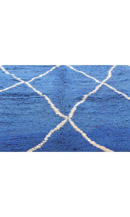 5 x 7 Reversible Blue Vintage Moroccan Rug 20531