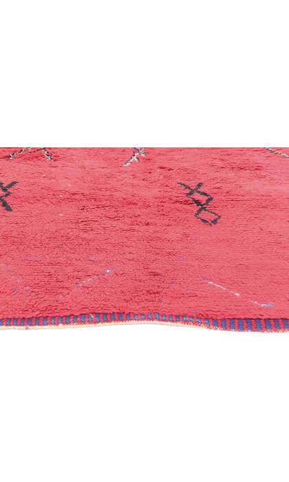 5 x 7 Reversible Red Vintage Moroccan Rug 20531