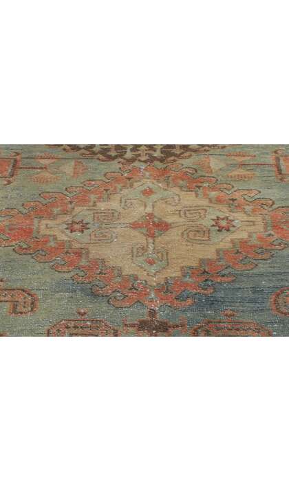 5 x 11 Vintage-Worn Persian Viss Rug 60978