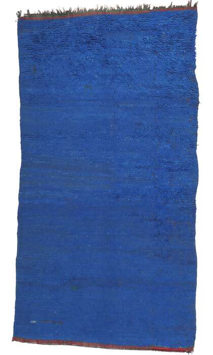 6 x 11 Vintage Blue Beni Mrirt Moroccan Rug 21001 Backside