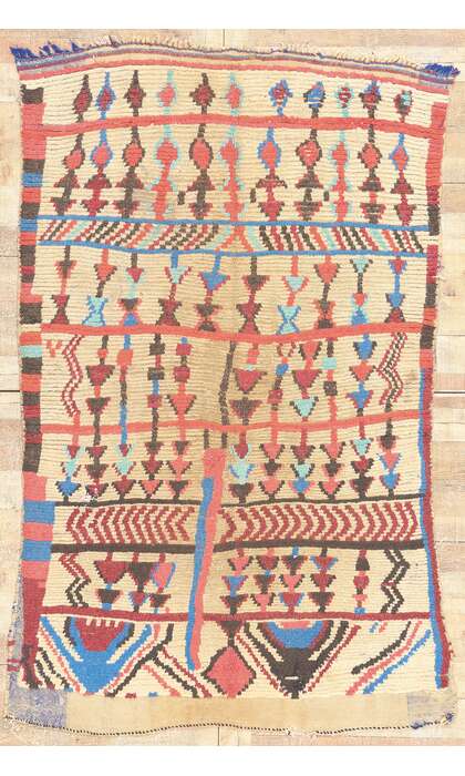 5 x 7 Vintage Moroccan Azilal Rug 20487