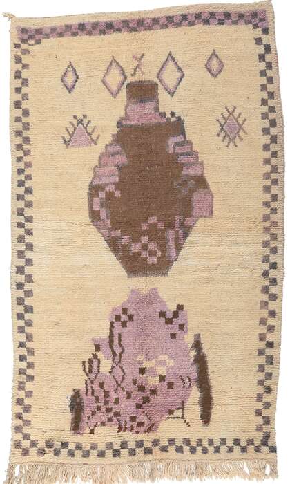 5 x 9 Vintage Moroccan Azilal Rug 20305