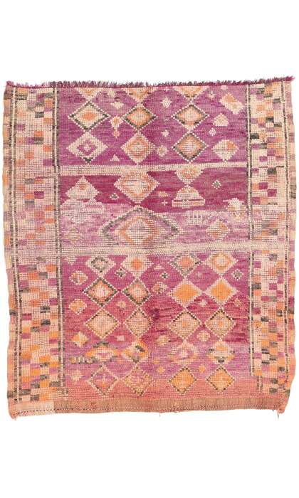 5 x 6 Vintage Boujad Moroccan Rug 20479
