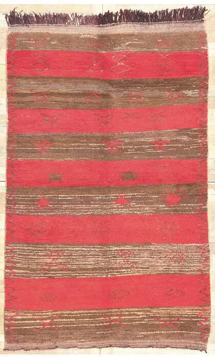 5 x 8 Vintage Striped Moroccan Rug 20396
