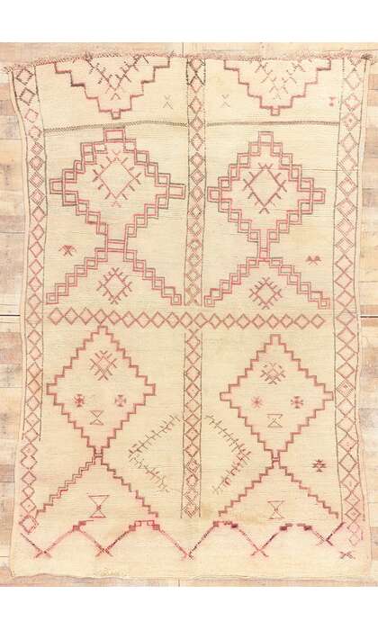 6 x 9 Vintage Neutral Moroccan Rug 20238
