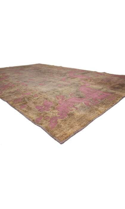 7 x 10 Vintage Turkish Overdyed Rug 60730