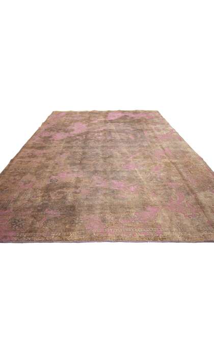 7 x 10 Vintage Turkish Overdyed Rug 60730