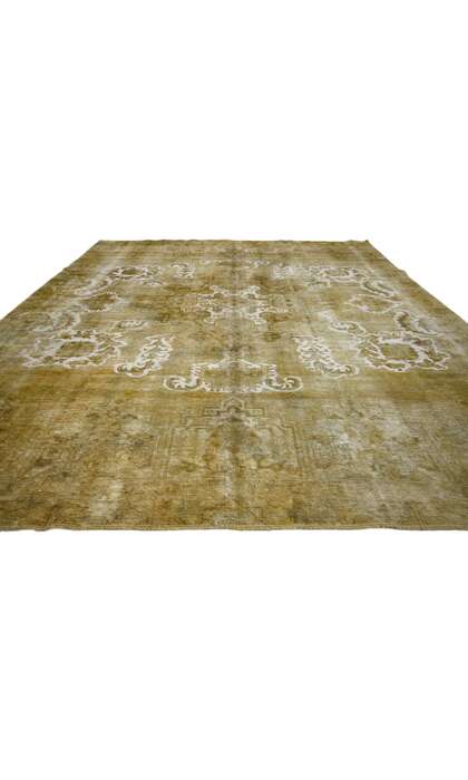 8 x 11 Vintage Turkish Overdyed Rug 60733