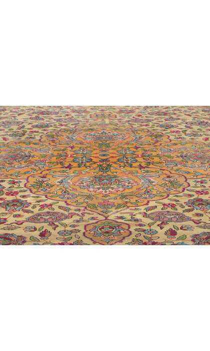 9 x 12 Antique-Worn Persian Kerman Rug 78297