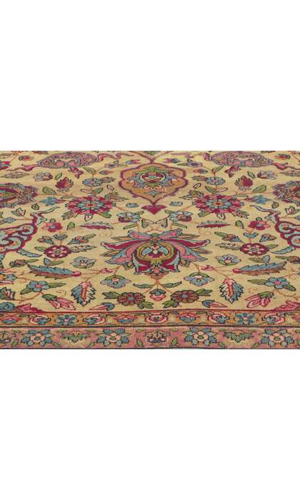 9 x 12 Antique-Worn Persian Kerman Rug 78297
