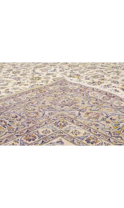 10 x 13 Vintage Persian Kashan Rug 76372