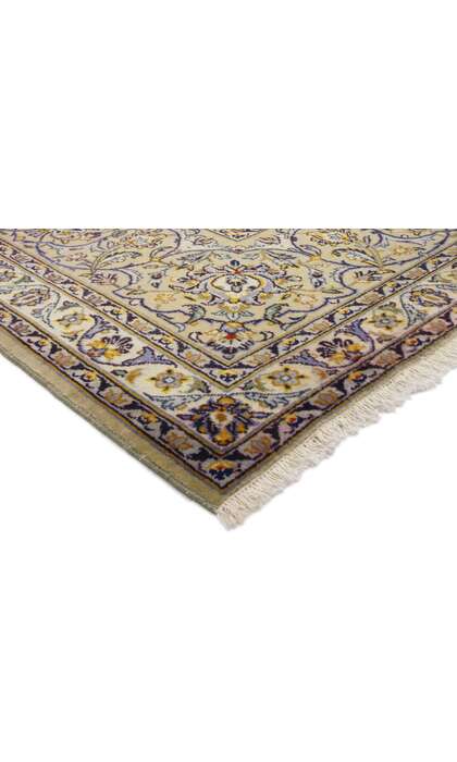 10 x 13 Vintage Persian Kashan Rug 76372