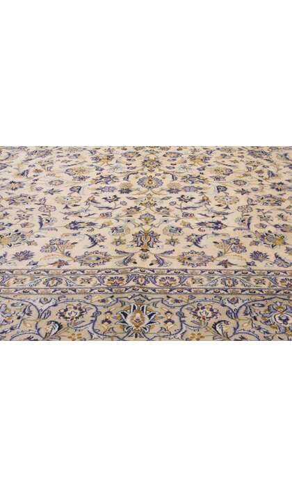 10 x 13 Vintage Persian Kashan Rug 76372