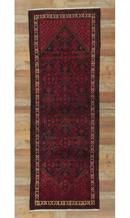 3 x 10 Vintage Persian Malayer Runner 61036