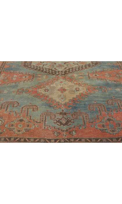 5 x 11 Vintage-Worn Persian Viss Rug 60978
