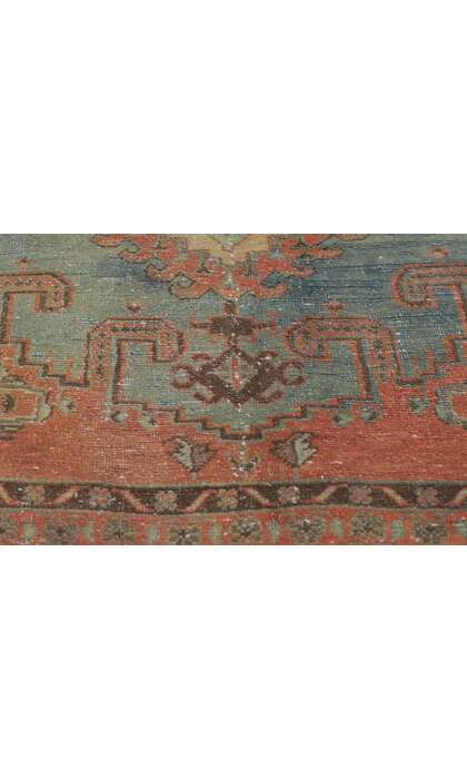 5 x 11 Vintage-Worn Persian Viss Rug 60978