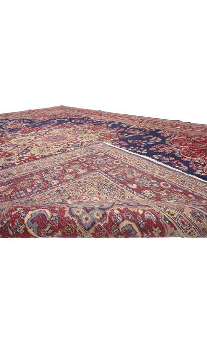 9 x 13 Vintage Persian Mashhad Rug 76253