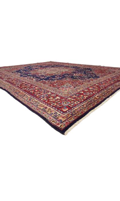 9 x 13 Vintage Persian Mashhad Rug 76253
