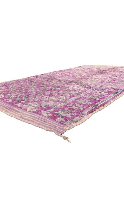 6 x 11 Vintage Purple Boujad Moroccan Rug 20596