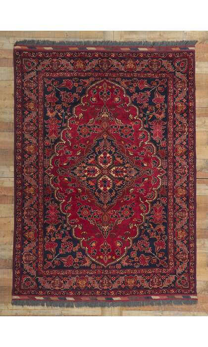 6 x 8 Vintage Afghani Rug 78344