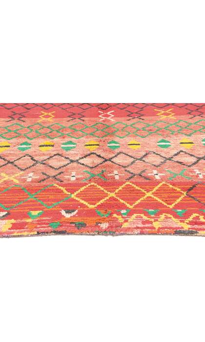 5 x 9 Vintage Red Moroccan Rag Rug 20296