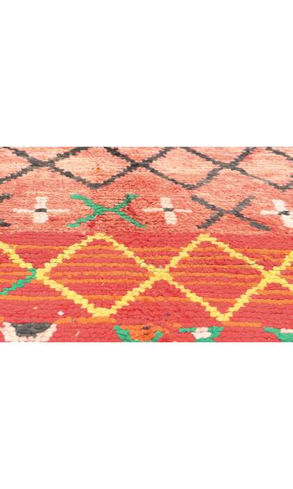 5 x 9 Vintage Red Moroccan Rag Rug 20296