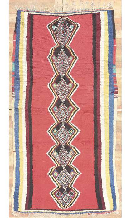 5 x 9 Vintage Red Moroccan Rug 20466