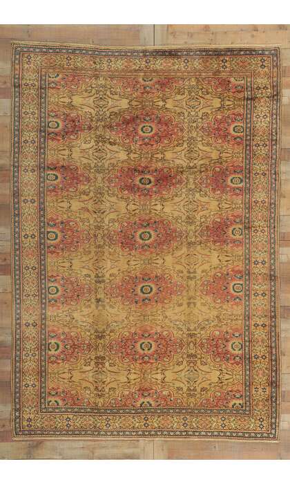 7 x 10 Vintage Turkish Kayseri Rug 72724