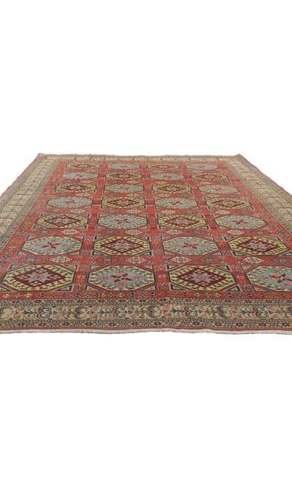 8 x 11 Vintage Turkish Sivas Rug 78284