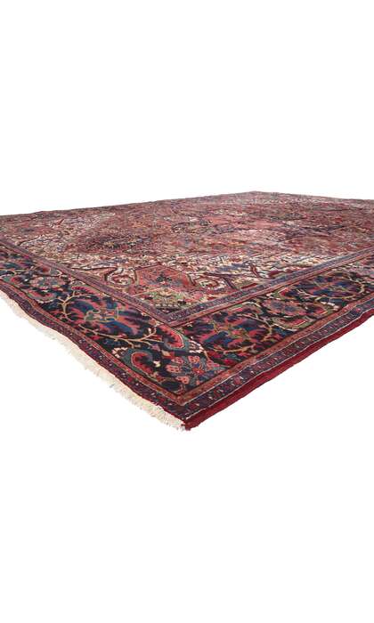 ​11 x 15 Antique Persian Heriz Rug 78341