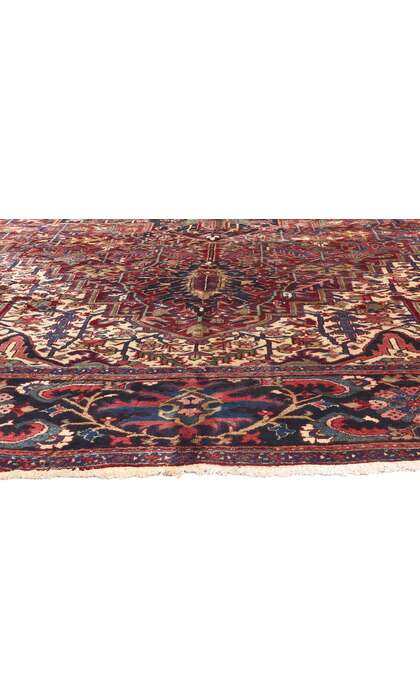 ​11 x 15 Antique Persian Heriz Rug 78341