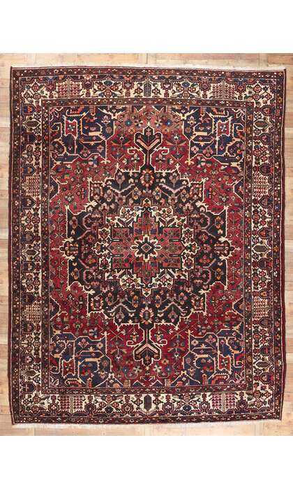 ​10 x 13 Antique Persian Bakhtiari Rug 78570​
