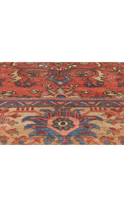 ​8 x 11 Antique Persian Mahal Rug 78677