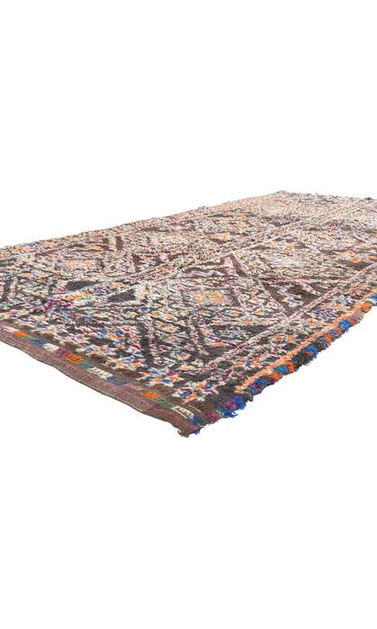 5 x 12 Vintage Brown Beni MGuild Moroccan Rug 20943