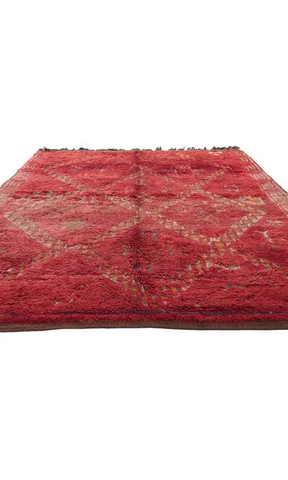 6 x 8 Vintage Red Beni MGuild Moroccan Rug 20153